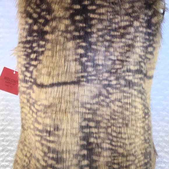 🆕NEW Mossimo Womens Faux Fur Open Vest Sz XS - Picture 4 of 7